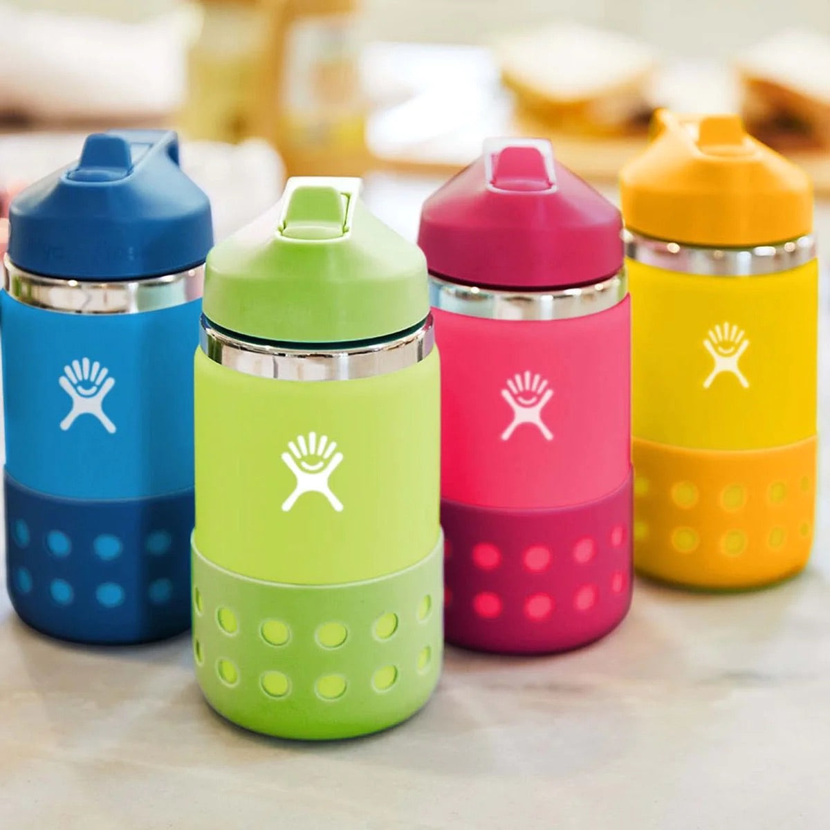 Hydro Flask - Kids Wide Mouth Straw Lid & Boot | Honeydew | 355ml