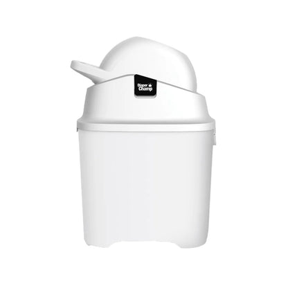 DiaperChamp - Odourless Diaper Pail ONE | Black & White | 40 Diapers