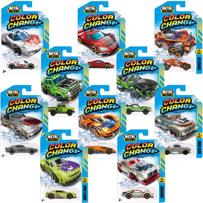 Metal Machines - Standard Series 4 Color Change Car (1 pack)- 30 Pcs | 3Y+