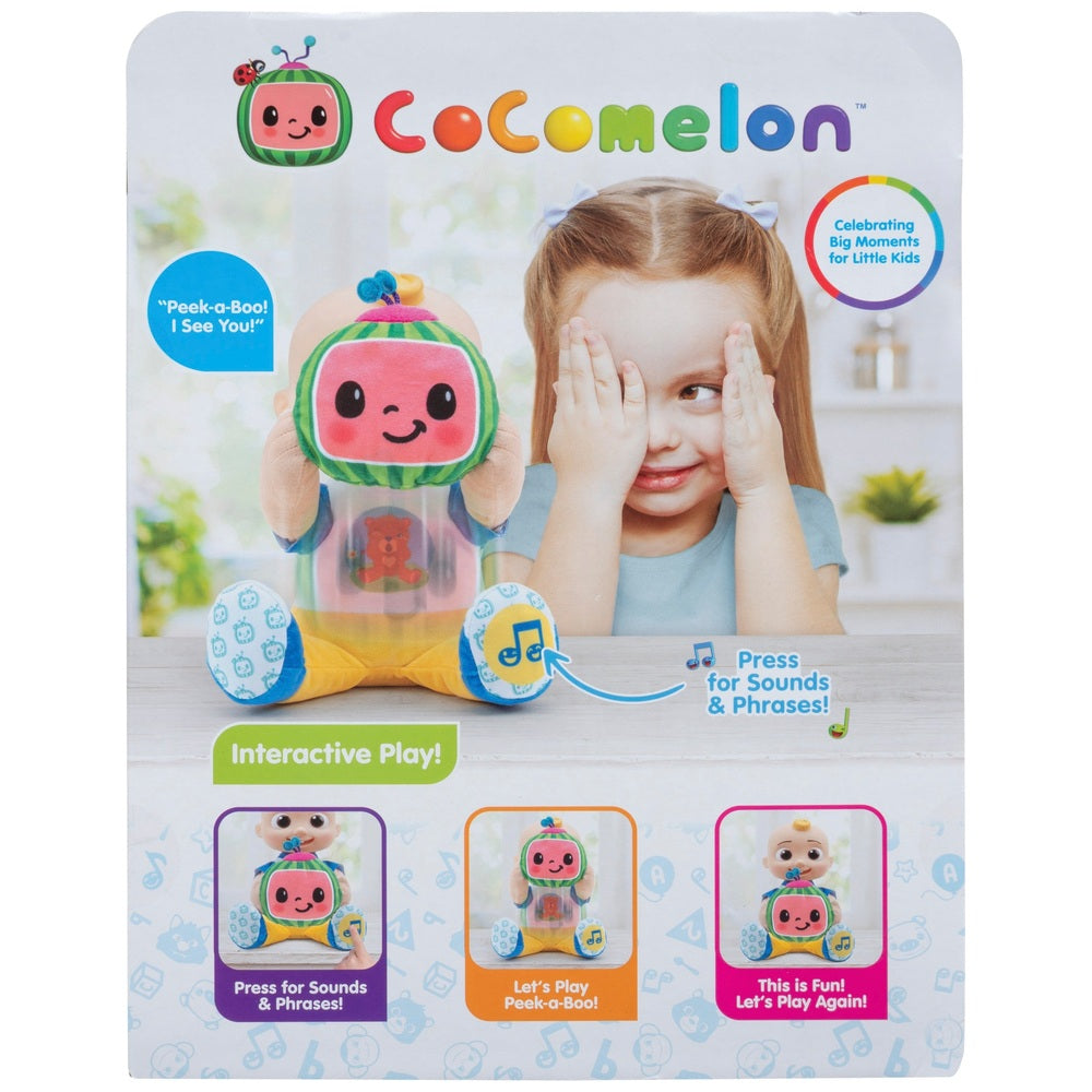 Cocomelon Peek-A-Boo JJ Plush with Phrases and Sounds