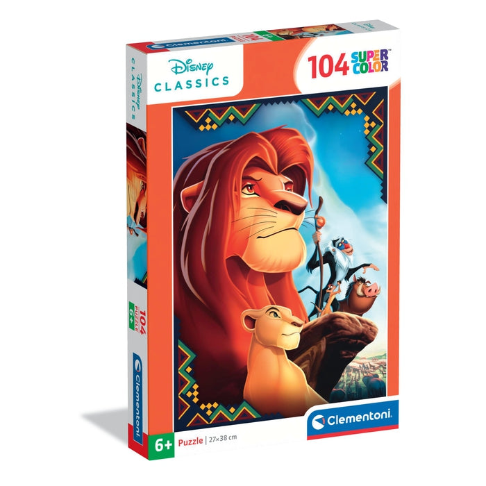 Clementoni - 104 قطعة بازل ديزني الأسد الملك | 6 سنوات فما فوق Clementoni - 104 قطعة بازل ديزني الأسد الملك | 6 سنوات فما فوق