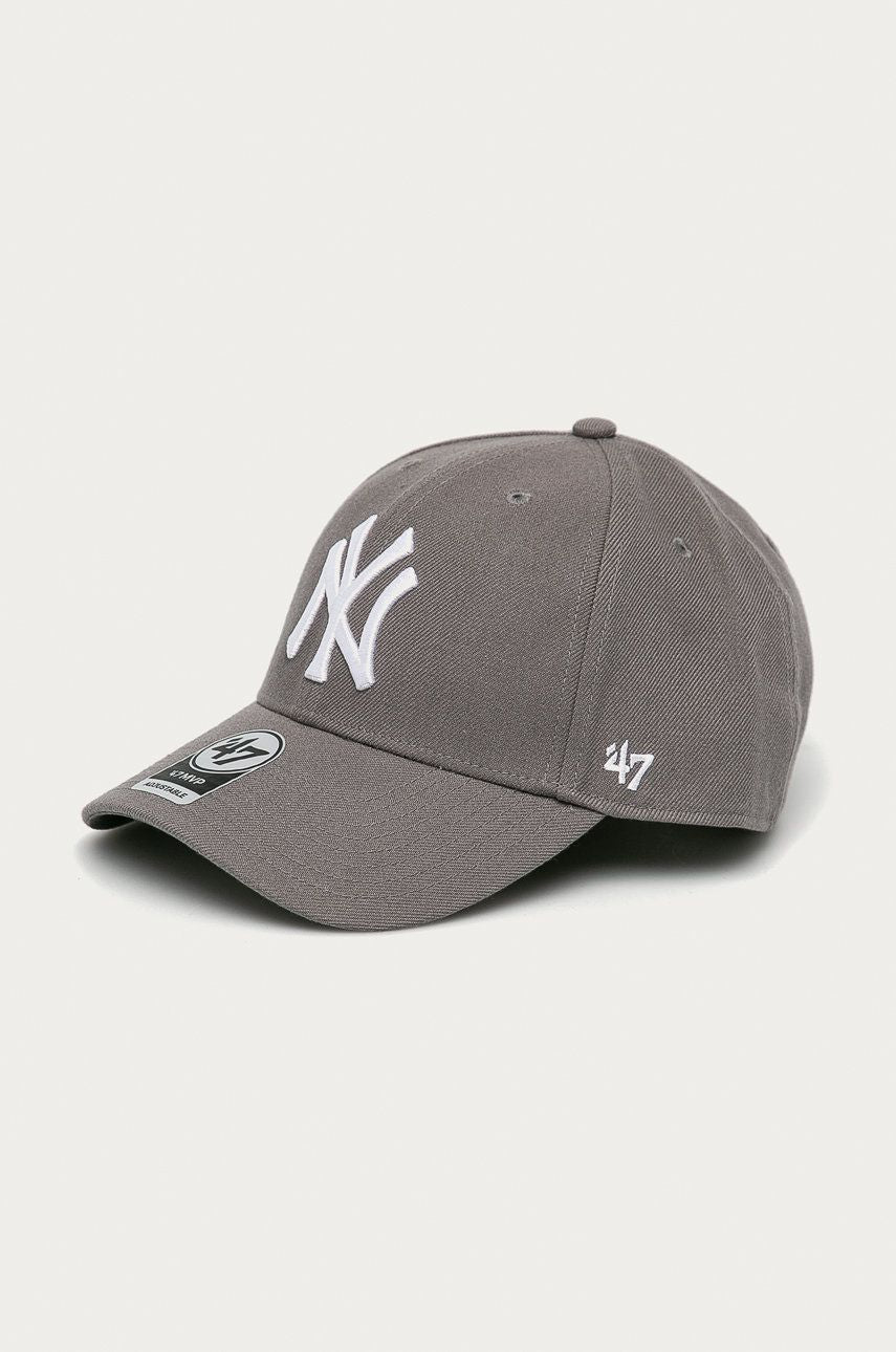 47 Brand New York Yankees MVP Snapback Cap Dark Grey - side view