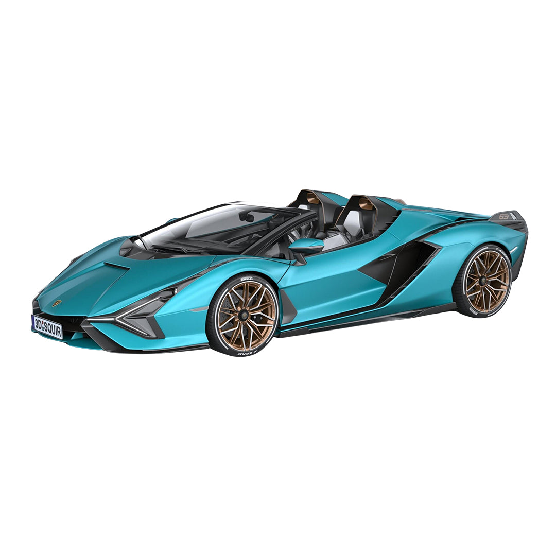 Lamborghini - Sian Roadster Remote Control Car | 1:12 Scale Replica | Blue Lamborghini - Sian Roadster Remote Control Car | 1:12 Scale Replica | Blue