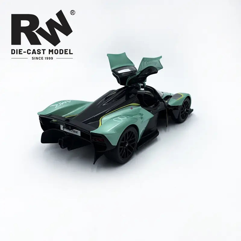 Aston Martin - Valkyrie Remote Control Car | 1:12 Scale Replica | Yellow Green