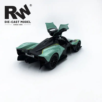 Aston Martin - Valkyrie Remote Control Car | 1:12 Scale Replica | Yellow Green