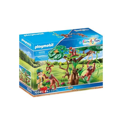 Playmobil - Orangutans with Tree- 49 Pcs | 4Y+