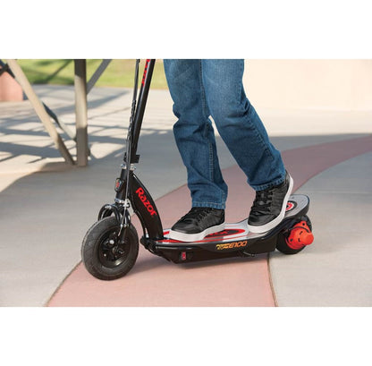 Razor - Power Core E100 Electric Scooter Aluminum Deck- Red | 8y+