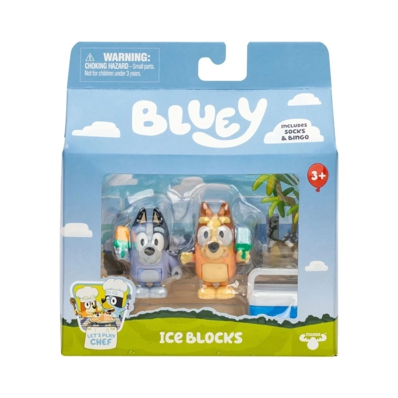 Bluey - 2-Pack Figure Playset S13- Ice Blocks | 3Y+ Bluey - 2-Pack Figure Playset S13- Ice Blocks | 3Y+