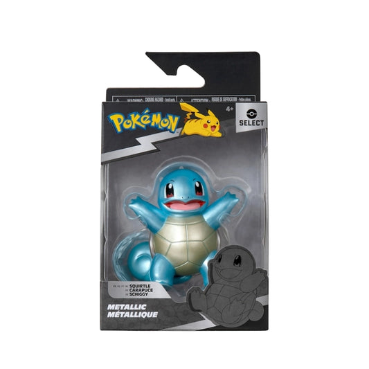 Pokemon - Select True Color Metallic 3" Battle Figure Squirtle | 4Y+