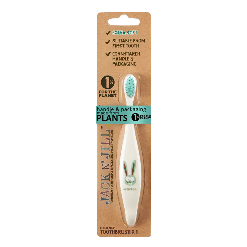 Jack N' Jill - Natural Biodegradable Toothbrush | Bunny | Stage 1 Jack N' Jill - Natural Biodegradable Toothbrush | Bunny | Stage 1