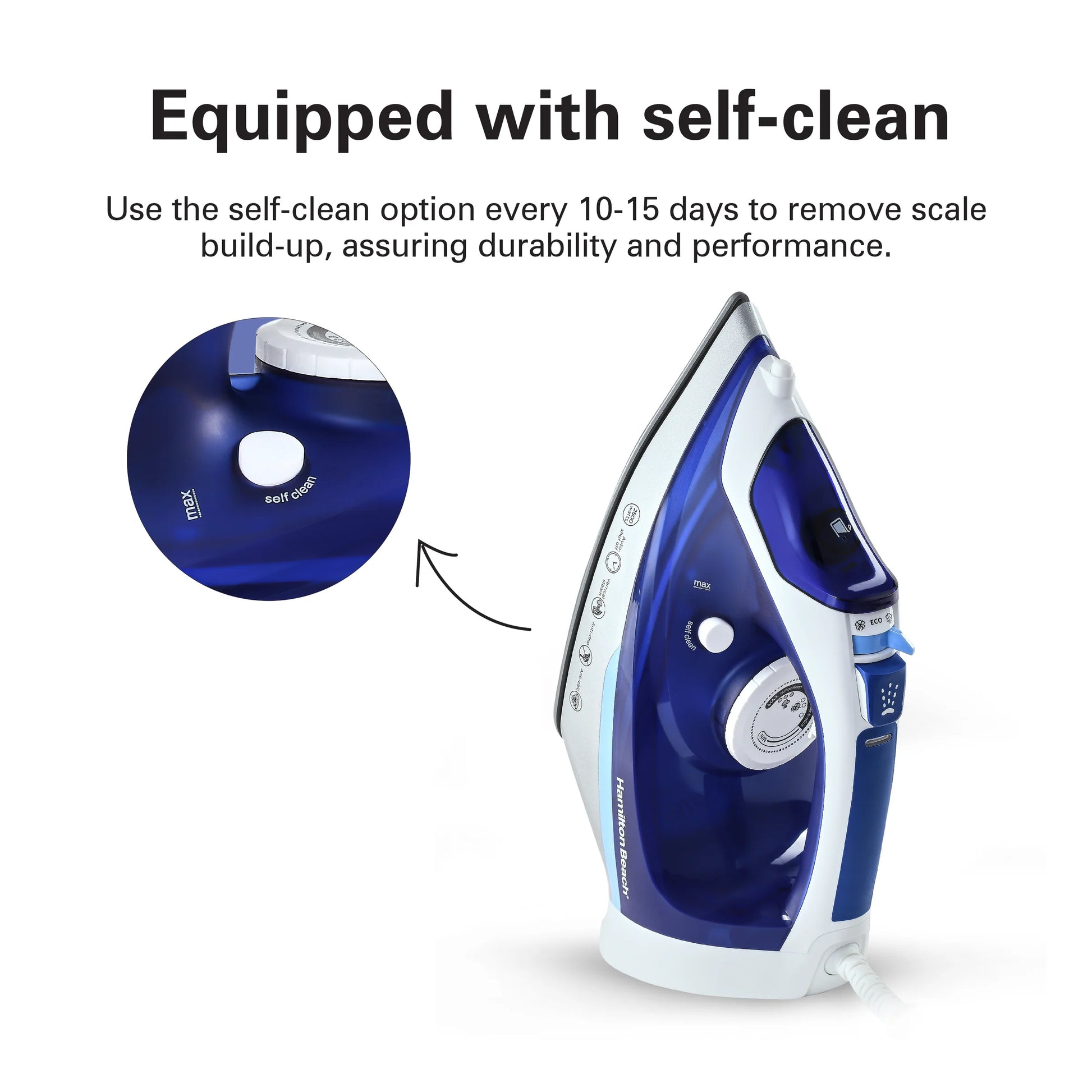 Hamilton Beach - Steam Iron Ceramic 2500W Hamilton Beach - Steam Iron Ceramic 2500W