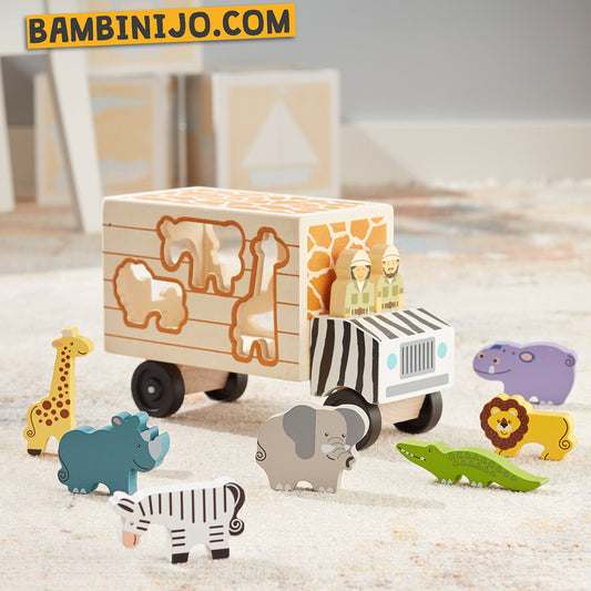 Melissa & Doug Safari Animal Rescue Truck Wooden Puzzle 2Y+ — BambiniJO Jordan