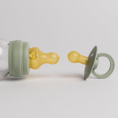 BIBS - Baby Bottle Latex Nipple | 2 Pack | Fast Flow | 4+ Months