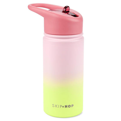 Skip Hop - Wander Stainless Steel Water Bottle | 450ml | Ombré Pink