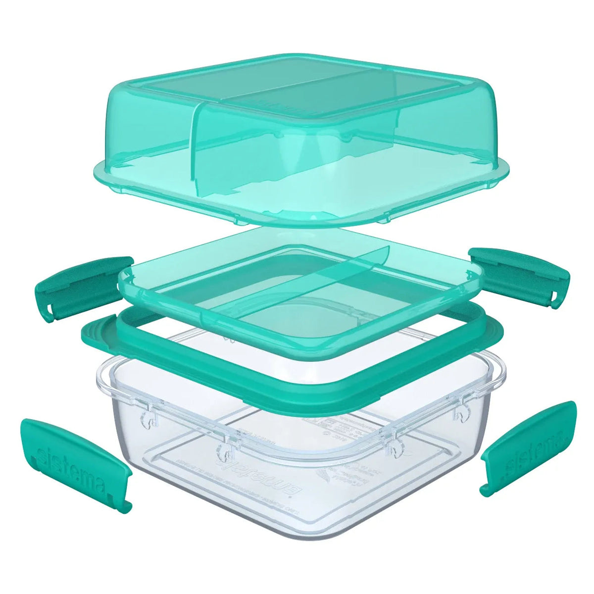 Sistema - 1.24L Lunchstack™ TO GO™ Square Sistema - 1.24L Lunchstack™ TO GO™ Square