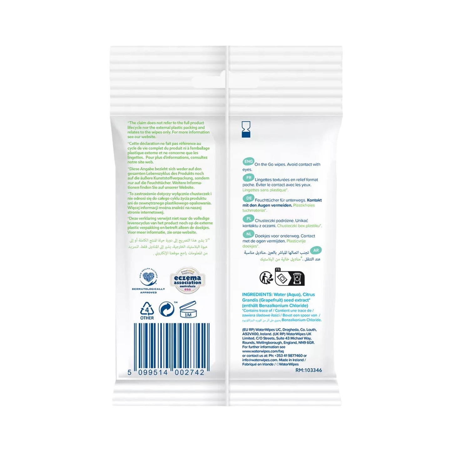 Water Wipes | On the Go | 10 Wipes