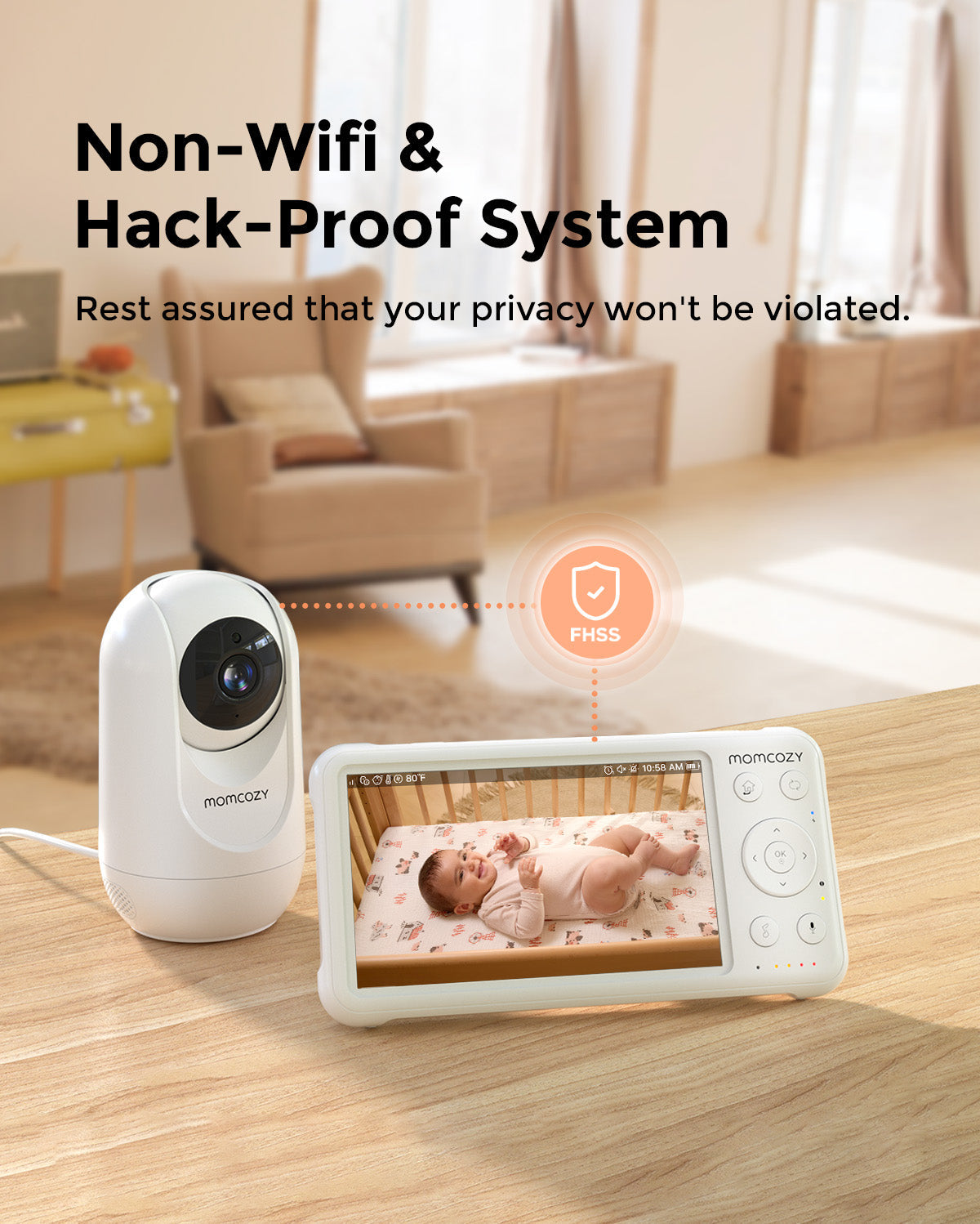 Momcozy Video Baby Monitor | 5" 1080P with Camera