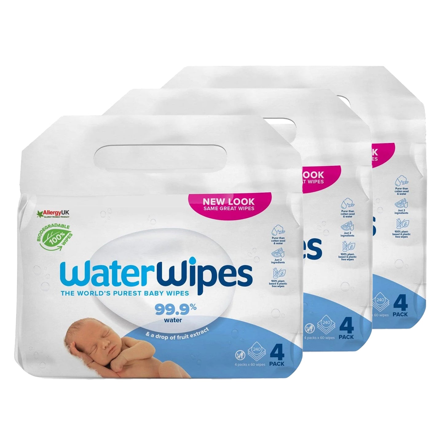 WaterWipes | Baby Wipes | Value Pack Box | 12x60 Wipes