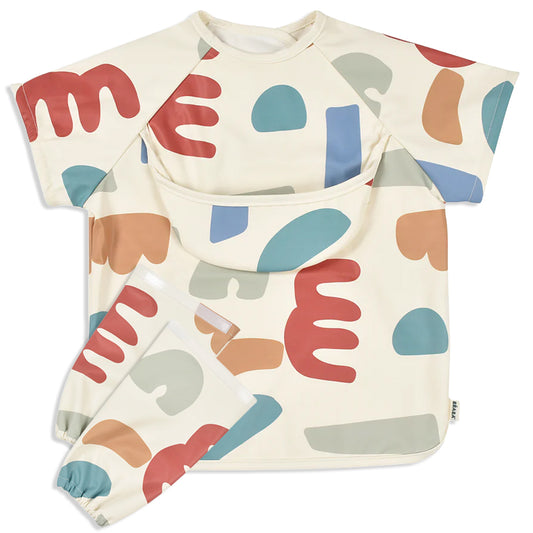 Beaba -  2in1 Bib With Removable Sleeves | Playful
