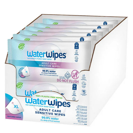 WaterWipes | Adult Care Extra Large Sensitive Wipes Box | 12x30 Wipes