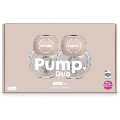 Pippeta - Led Wearable Hands Free Breast Pump | Ash Rose | Pack Of 2