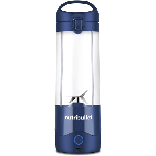 NutriBullet - Portable Cordless Blender with Handled Sip Lid | Navy | 475ml | 100W