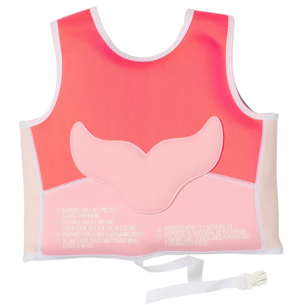 SUNNYLiFE - Float Vest | Melody the Mermaid Neon Strawberry | 2-3Y