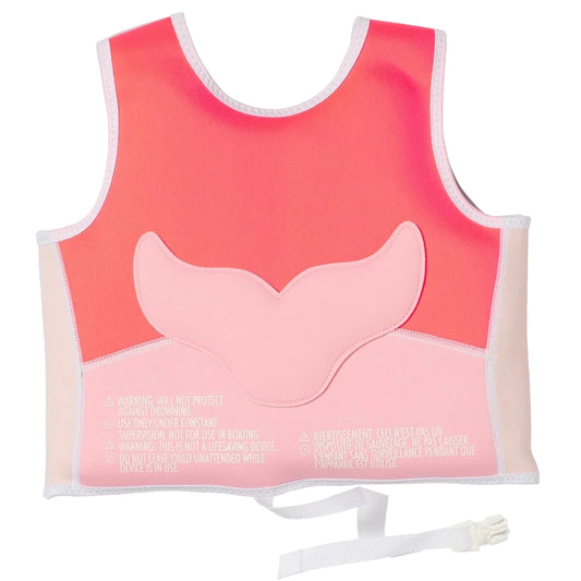 صني لايف - سترة عائمة | ميلودي حورية البحر بنكهة الفراولة النيون | 2-3 سنوات