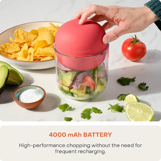 Nutricook Choppi Rechargeable Chopper 500ml - Red — BambiniJO Jordan