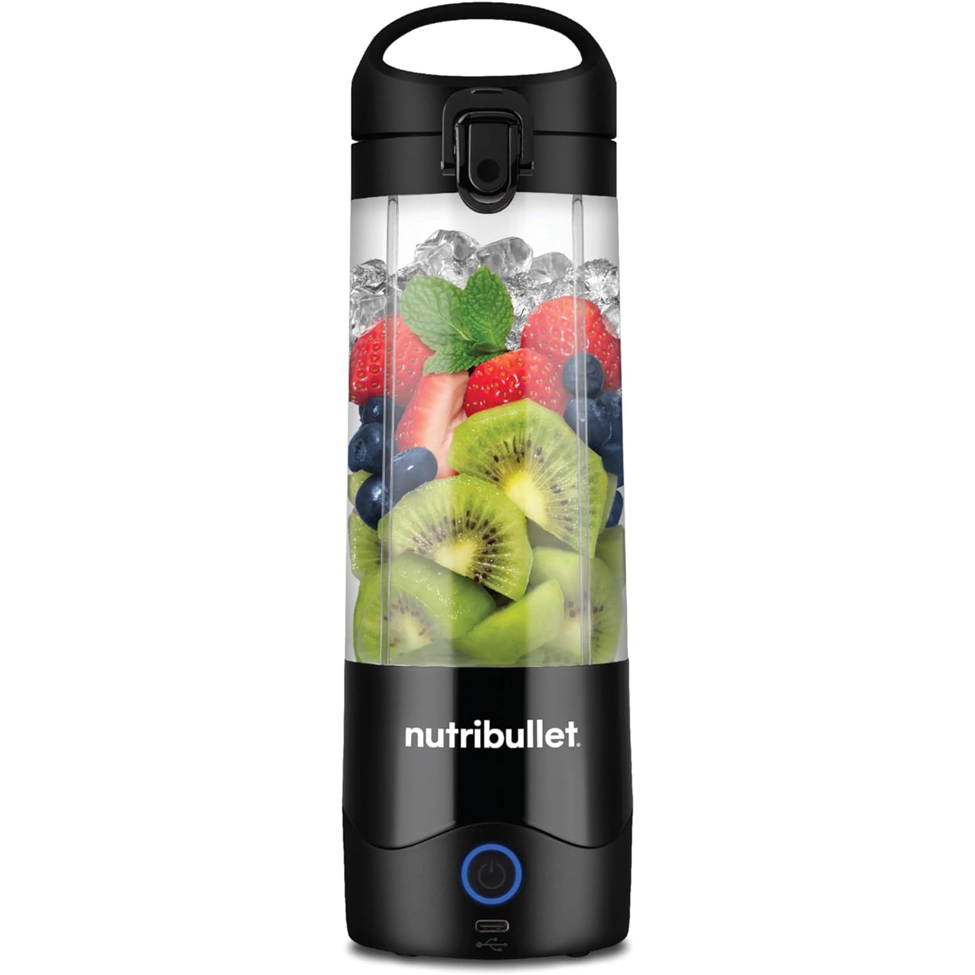 NutriBullet - Portable Cordless Blender with Handled Sip Lid | White | 475ml | 100W NutriBullet - Portable Cordless Blender with Handled Sip Lid | White | 475ml | 100W