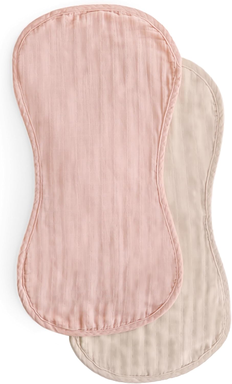 MUSHIE - Muslin Burp Cloth Organic Cotton 2-Pack (Blush/Fog) MUSHIE - Muslin Burp Cloth Organic Cotton 2-Pack (Blush/Fog)