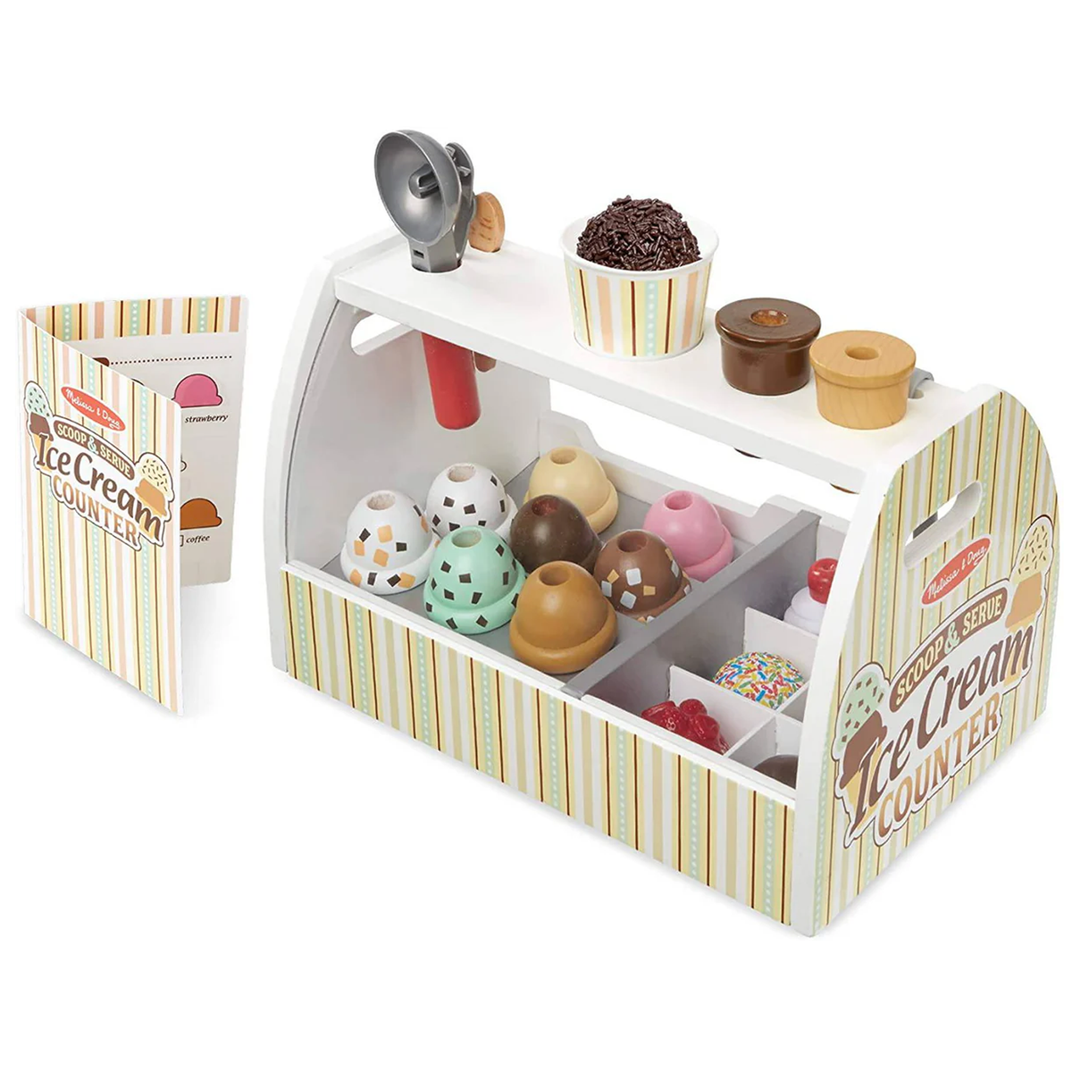 Melissa & Doug Scoop & Serve Ice Cream Counter 3Y+ Melissa & Doug Scoop & Serve Ice Cream Counter 3Y+