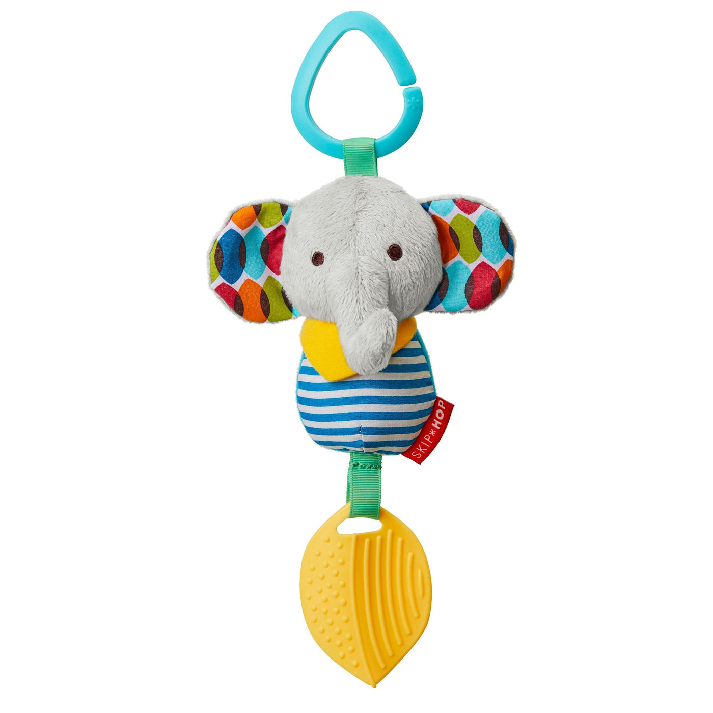 Bandana Buddies Chime & Teethe Toy | Elephant Bandana Buddies Chime & Teethe Toy | Elephant