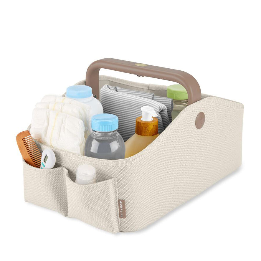 Skip Hop - Nursery Style Light Up Diaper Caddy - Oat Skip Hop - Nursery Style Light Up Diaper Caddy - Oat