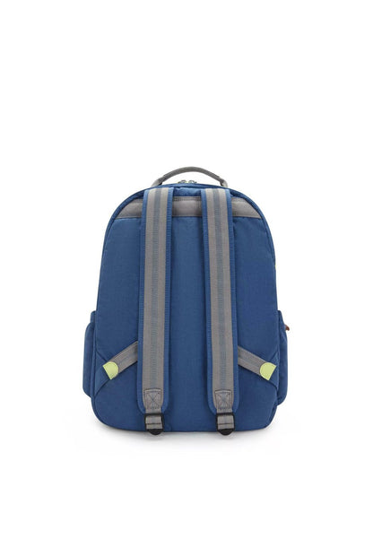 Kipling SEOUL LAP Backpack Fantasy Blue Block - detail view