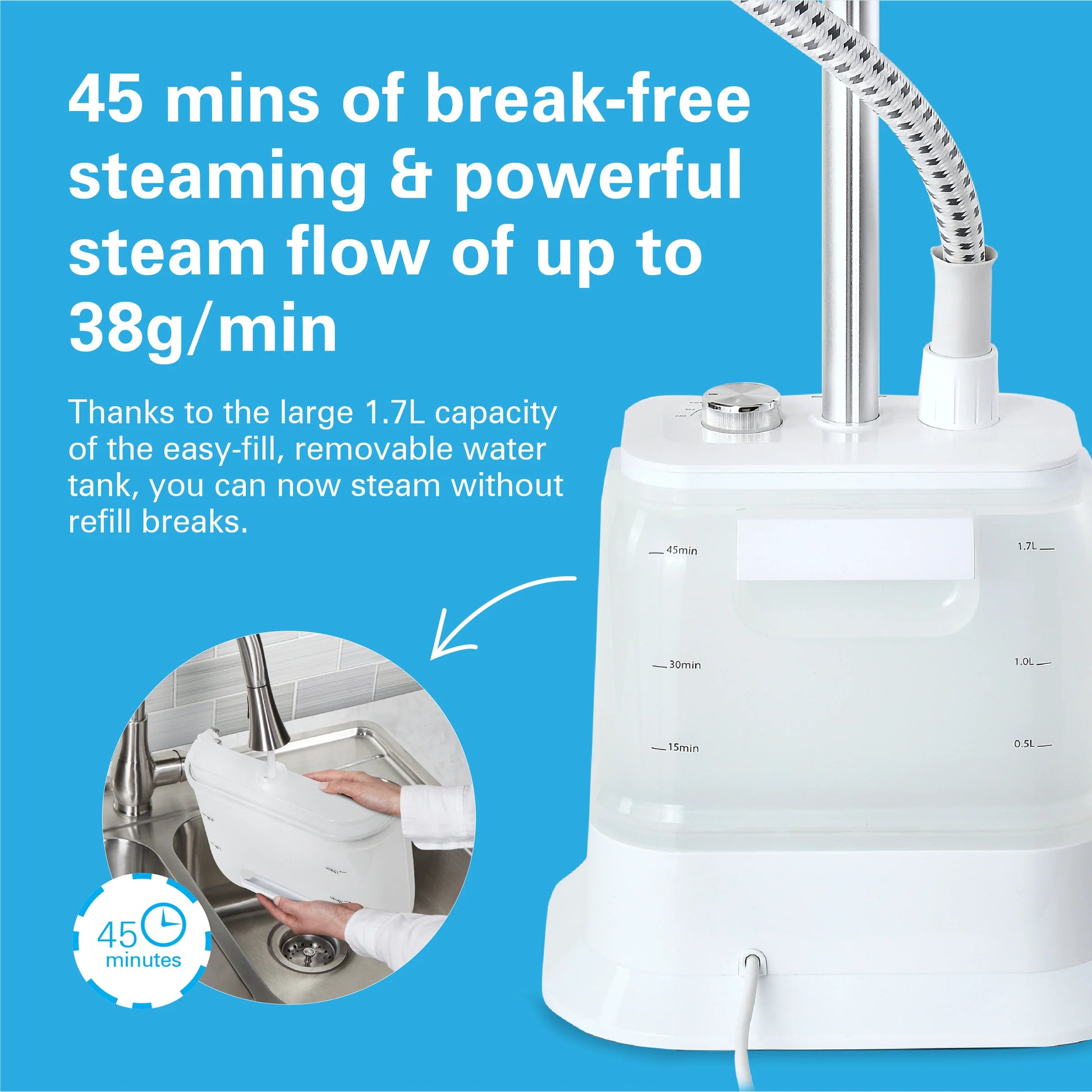 Hamilton Beach - Garment Steamer 1700W Hamilton Beach - Garment Steamer 1700W