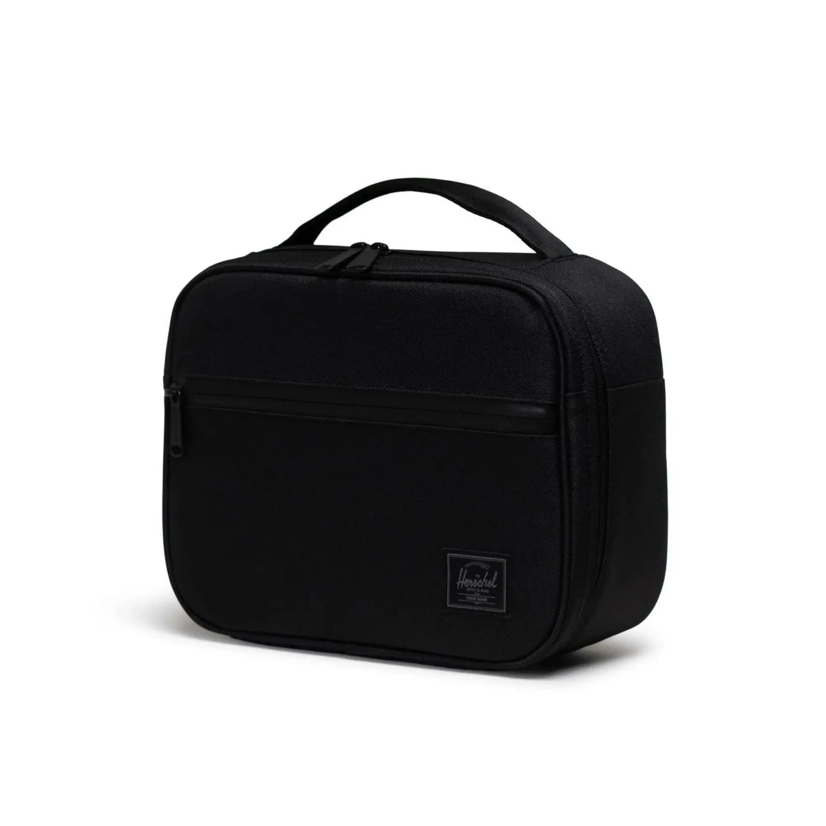 Herschel Pop Quiz Lunch Box Black Tonal - side angle view