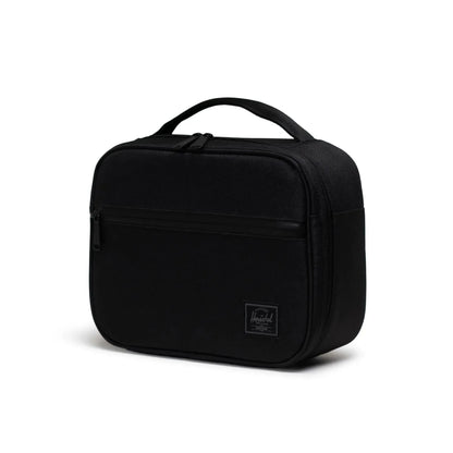 Herschel Pop Quiz Lunch Box Black Tonal - side angle view