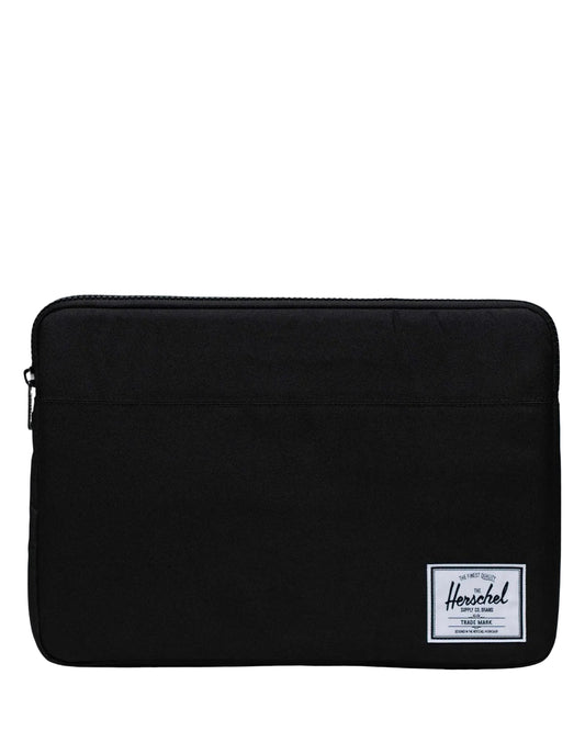 Herschel Anchor Laptop Sleeve Black 15-16 Inch - front view