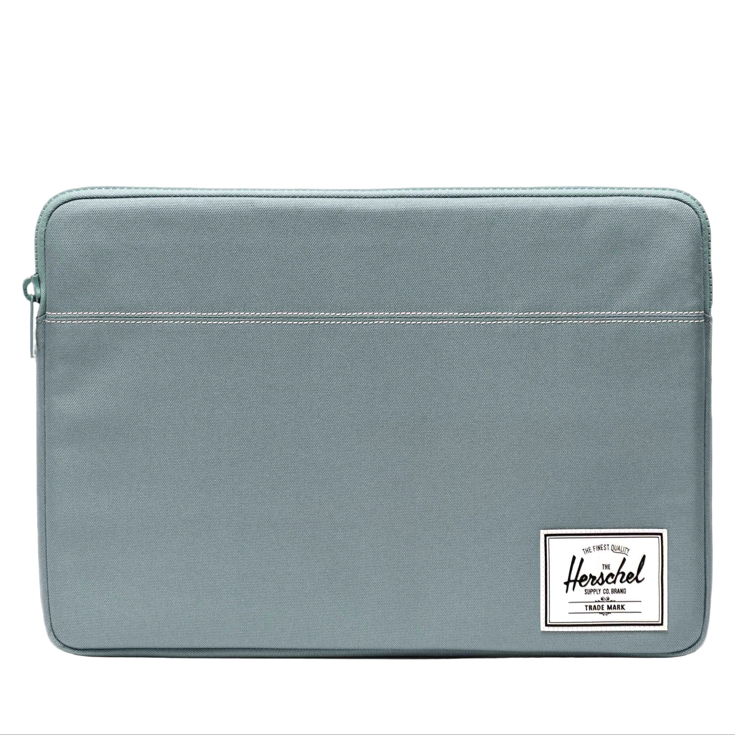Herschel Anchor 15-16 Inch Sleeve in Trellis (light grey), shown from the front on a white background