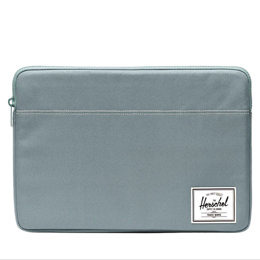 Herschel Anchor 15-16 Inch Sleeve in Trellis (light grey), shown from the front on a white background