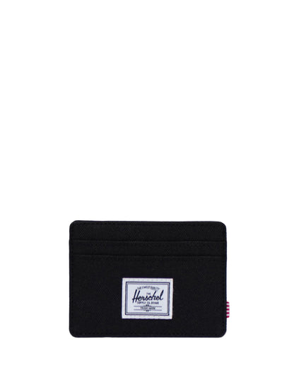 Herschel Charlie Cardholder in Black - front view