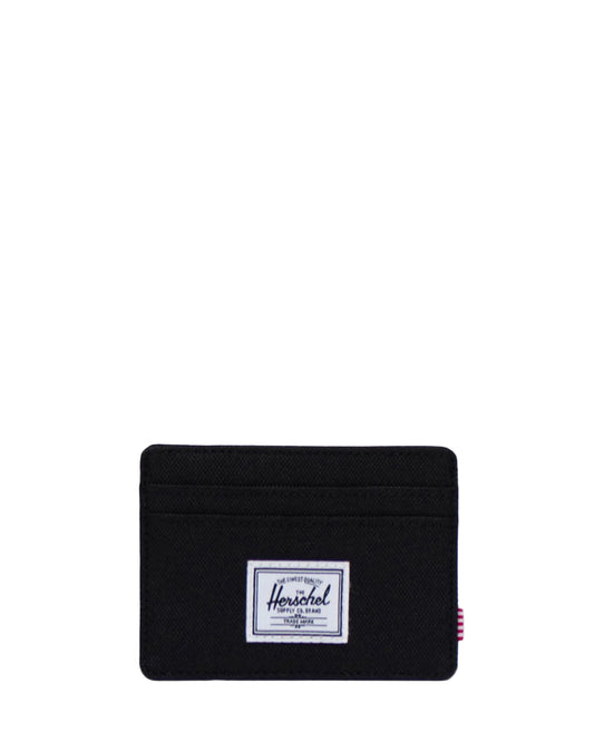 Herschel Charlie Cardholder in Black - front view