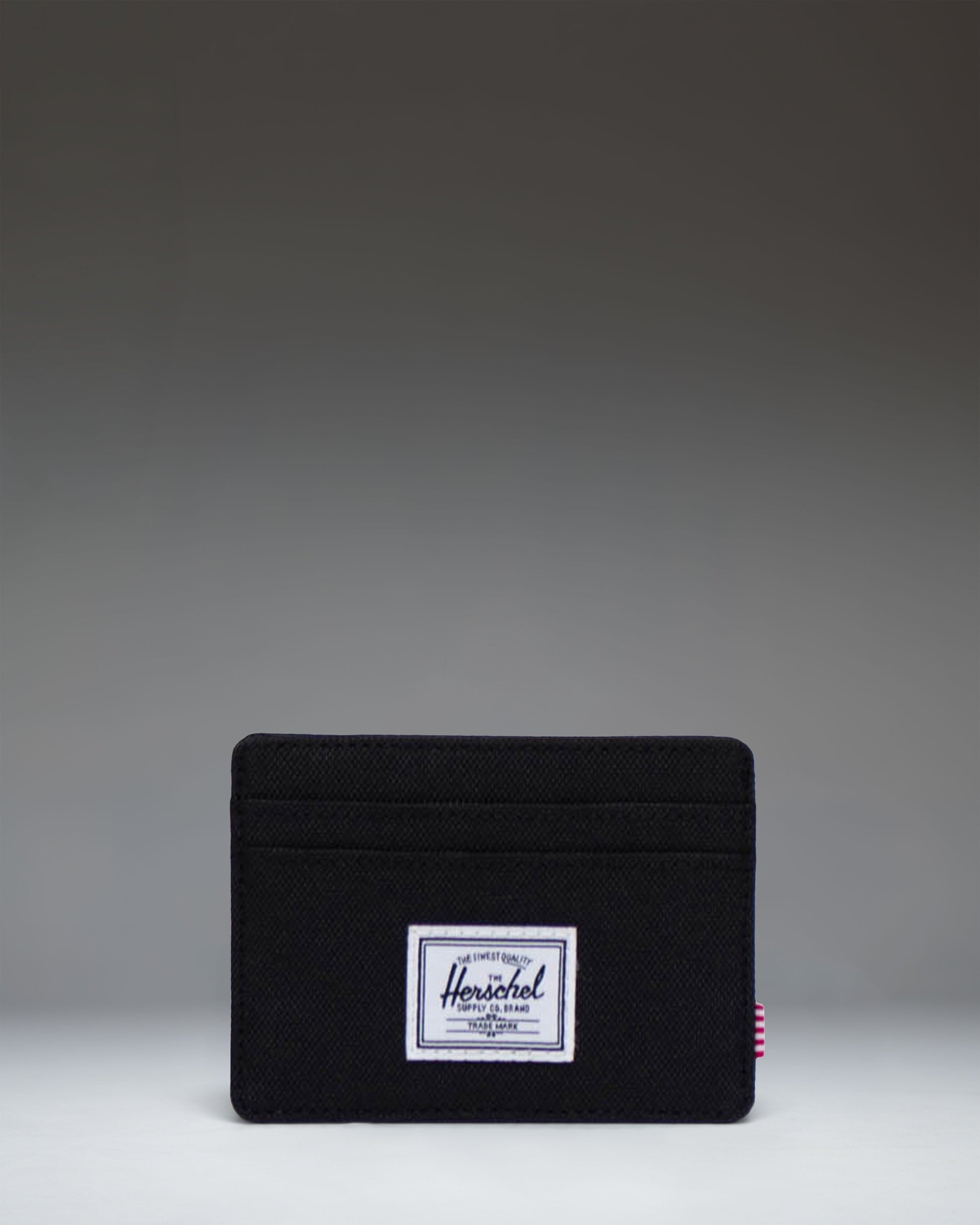 Herschel Charlie RFID Cardholder Wallet in Black, front view