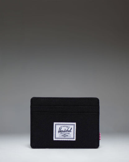 Herschel Charlie RFID Cardholder Wallet in Black, front view