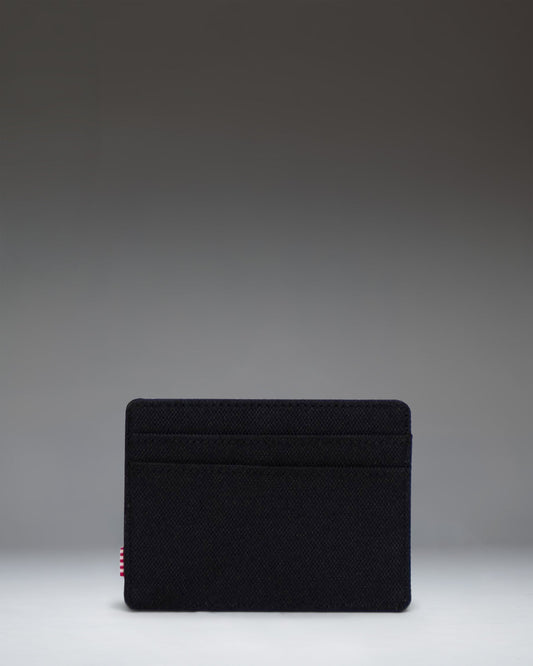 Herschel Charlie Cardholder Wallet in Black Tonal - back studio shot — BambiniJO Jordan