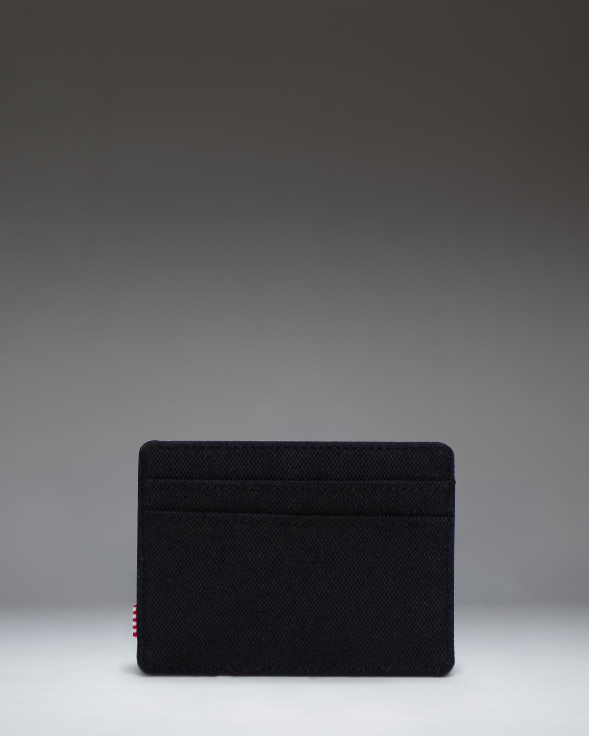 Herschel Charlie Cardholder Wallet in Black Tonal - back studio shot