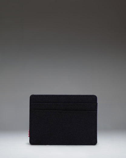 Herschel Charlie Cardholder Wallet in Black Tonal - back studio shot