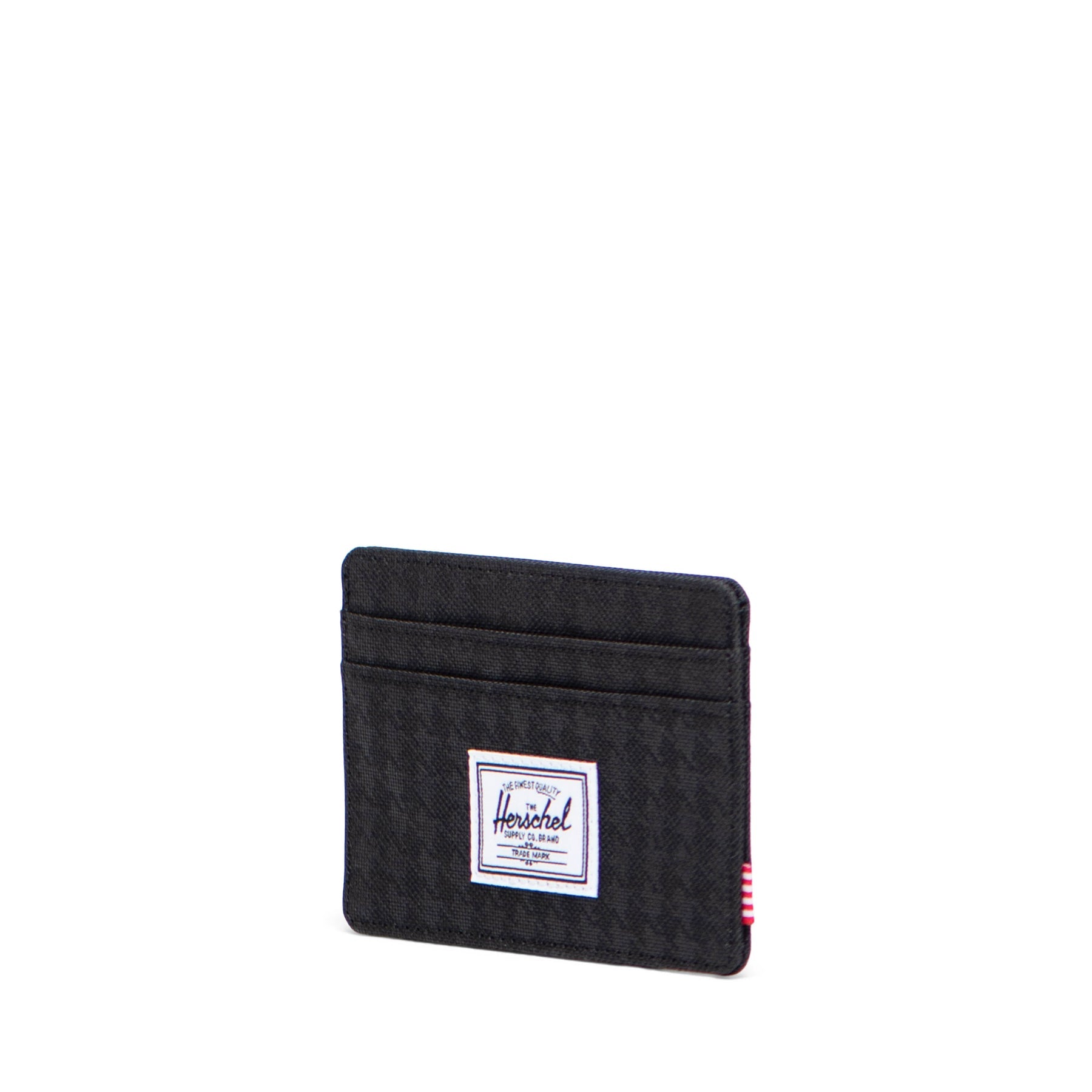 Herschel Charlie Cardholder in Houndstooth Emboss - angle view