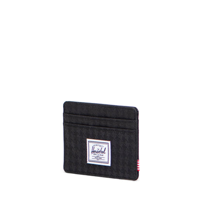 Herschel Charlie Cardholder in Houndstooth Emboss - angle view